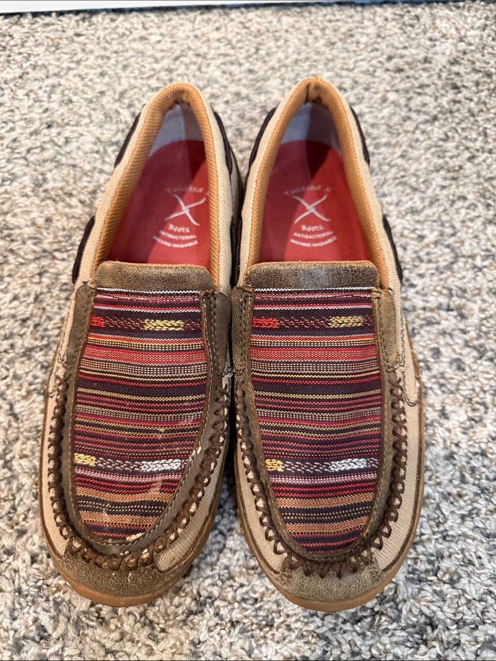 Twisted X Eco TWX Cell Stretch Slip On Casual Chukka Driving Moc Shoes 8.5